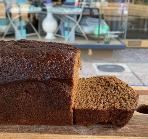 Sticky ginger loaf cake